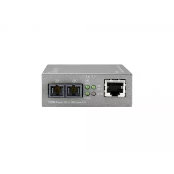LevelOne RJ45 σε SC διαχειριζόμενος Fast Ethernet μετατροπέας μέσων, μονότροπη ίνα, 20 km
