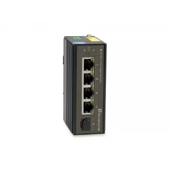 LevelOne 5-Port Gigabit βιομηχανικός διακόπτης, ράγα DIN, -30 °C έως 65 °C