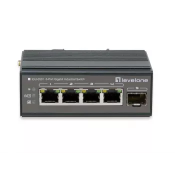 Network Switch LevelOne IGU-0501 Gigabit Ethernet PoE μαύρο