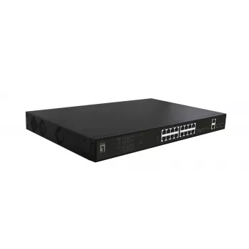 LevelOne GEP-2021 δικτυακός διακόπτης Unmanaged Gigabit Ethernet (10/100/1000) Power over Ethernet (PoE) 1U μαύρο