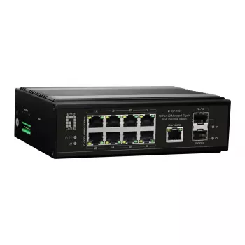 LevelOne IGP-1061 δικτυακός διακόπτης Managed L2 Gigabit Ethernet (10/100/1000) Power over Ethernet (PoE) μαύρο