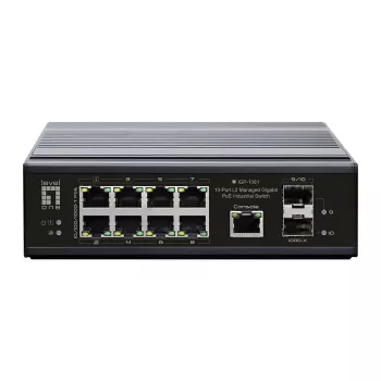 LevelOne IGP-1061 δικτυακός διακόπτης Managed L2 Gigabit Ethernet (10/100/1000) Power over Ethernet (PoE) μαύρο