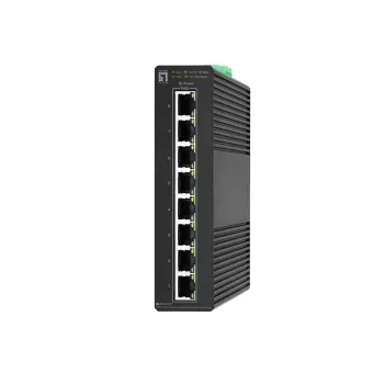 Managed Switch LevelOne Hilbert 8-Port βιομηχανικός Gigabit PoE Smart Lite Switch