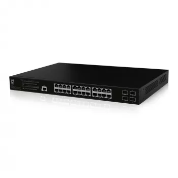 LevelOne GEP-2861 δικτυακός διακόπτης Managed L2 Gigabit Ethernet (10/100/1000) Power over Ethernet (PoE) 1U μαύρο