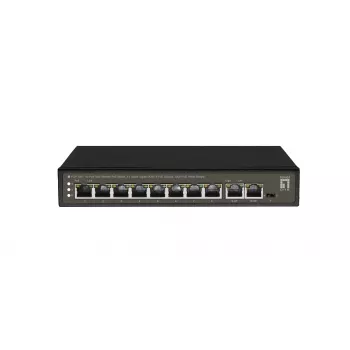 LevelOne FGP-1031 Διακόπτης δικτύου Unmanaged Gigabit Ethernet (10/100/1000) Power over Ethernet (PoE) μαύρο