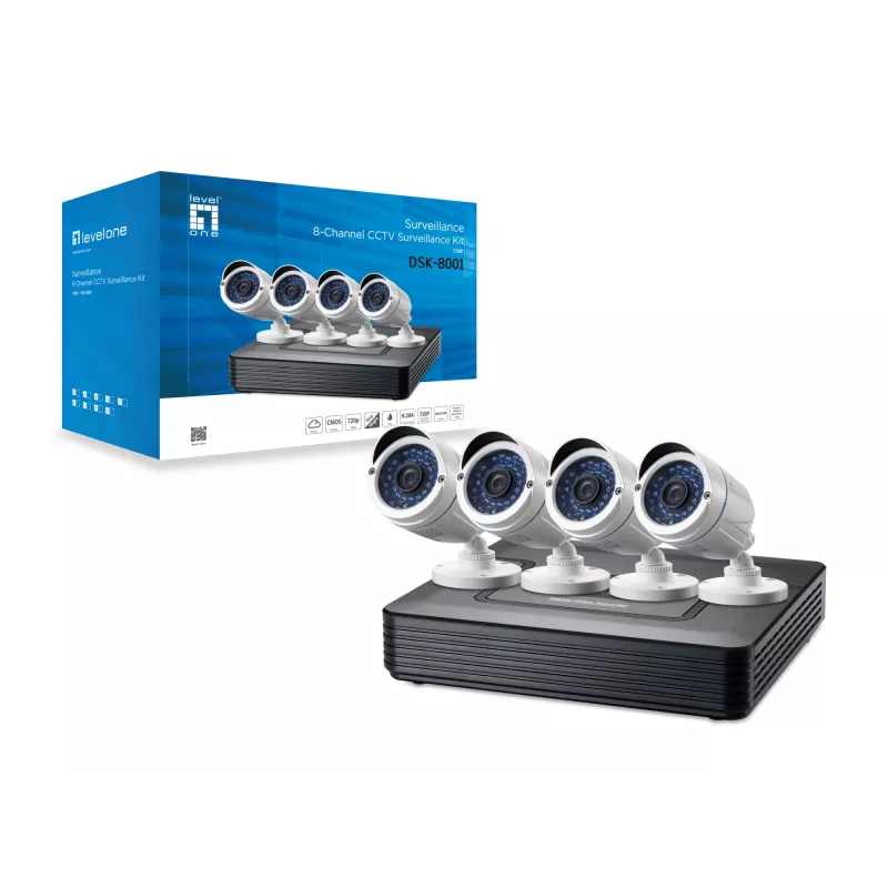 LevelOne DSK-8001 Σετ βιντεοεπιτήρησης Ενσύρματο 8 κανάλια