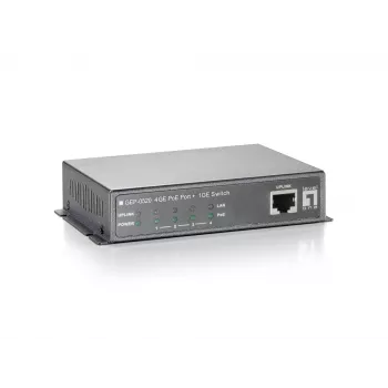 LevelOne 5-Port Gigabit PoE Switch, 61,6 W, 802.3af PoE, 4 έξοδοι PoE, τροφοδοτικό στο πακέτο
