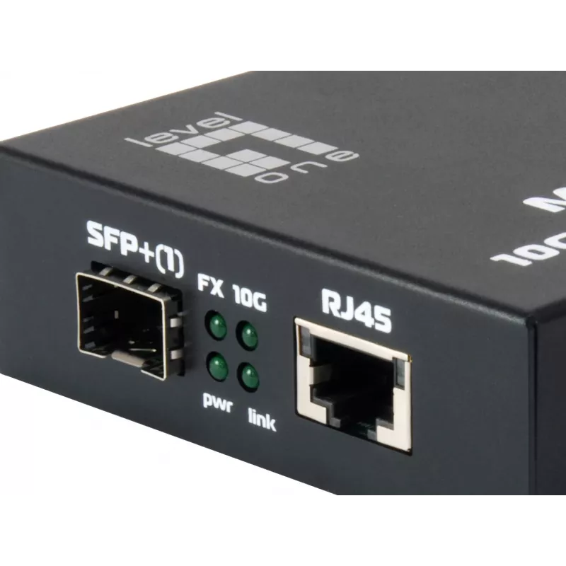 LevelOne GVT-0500 Μετατροπέας δικτύου 10000 Mbit/s μαύρο