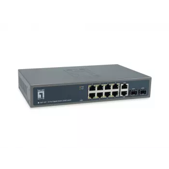 LevelOne GEP-1221 Διακόπτης δικτύου Unmanaged Gigabit Ethernet (10/100/1000) Power over Ethernet (PoE) μαύρο