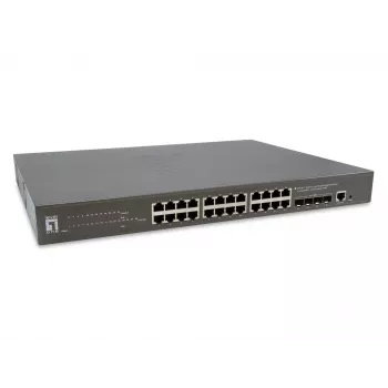 LevelOne GTP-2871 Διακόπτης δικτύου Managed L3 Gigabit Ethernet (10/100/1000) Power over Ethernet (PoE) γκρι