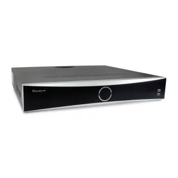 LevelOne NVR-0411 GEMINI καταγραφέας βίντεο δικτύου 32 καναλιών, 16 θύρες PoE (16 W/θύρα), 4096 x 2160, H.265, 4x σκληροί δίσκοι SATA έως 10 TB, μαύρο/γκρι