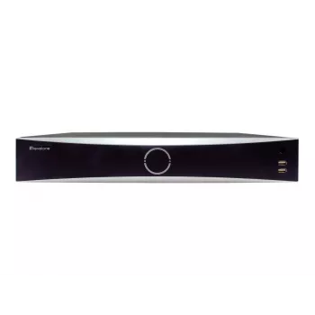 LevelOne NVR-0411 GEMINI καταγραφέας βίντεο δικτύου 32 καναλιών, 16 θύρες PoE (16 W/θύρα), 4096 x 2160, H.265, 4x σκληροί δίσκοι SATA έως 10 TB, μαύρο/γκρι