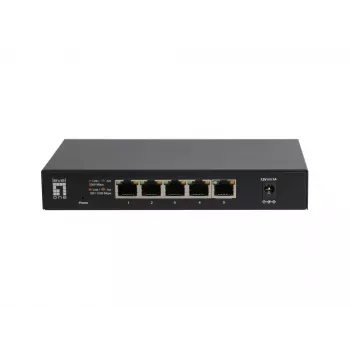 5-Port Unmanaged 2.5G Ethernet Switch LEVELONE GEU-0525 — 5× 2.5G RJ-45, unmanaged, 25 Gbit/s Switching, επιτοίχια τοποθέτηση