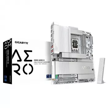 GIGABYTE Z890 AERO D Μητρική - Υποστηρίζει Intel Core Ultra (Σειρά 2) CPUs, 16+1+2 Φάσεις VRM, έως 9500MHz DDR5 (OC), PCIe 5.0 M.2, Wi-Fi 7, Thunderbolt 5
