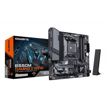 GIGABYTE B550M GAMING X WIFI6 Μητρική - AMD Ryzen 5000 CPUs, 5+3 Φάσεις VRM, έως 3200 MHz DDR4, 1xPCIe 4.0 + 1xPCIe 3.0 M.2, Wi-Fi 6, 1GbE LAN, USB 3.2 Gen 1