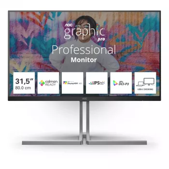 AOC U3 U32U3CV Οθόνη υπολογιστή 80 cm (31,5 inch) 3840 x 2160 Pixel 4K Ultra HD LCD Μαύρο