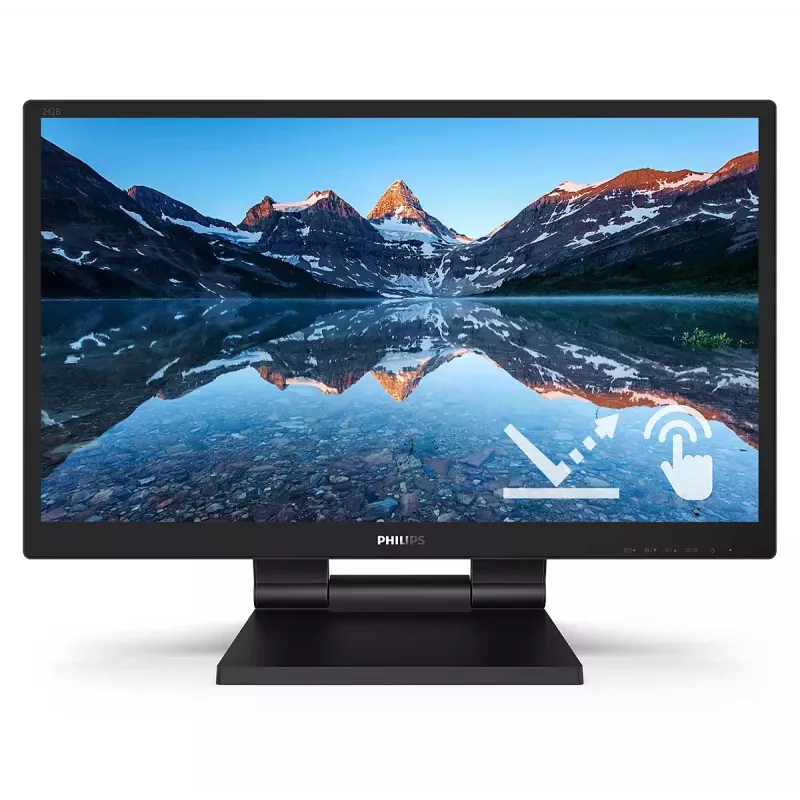Philips 242B9TL/00 Οθόνη υπολογιστή 60,5 cm (23,8 inch) 1920 x 1080 Pixel Full HD LCD Οθόνη αφής Μαύρο