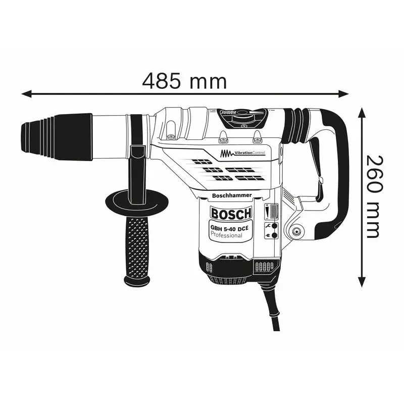 Bosch GBH 5-40 DCE Professional 1150 W 340 σ.α.λ. SDS Max