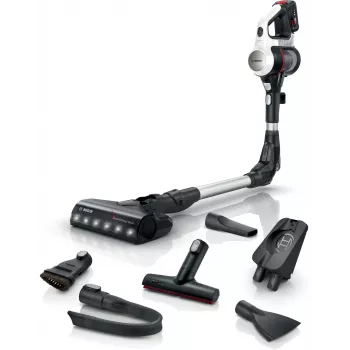 Bosch BSS711W Ηλεκτρική σκούπα ραβδώδης/Ηλεκτρικό σκουπάκι Μπαταρία Στεγνό Χωρίς σακούλα 0,3 l Μαύρο, Ασημί, Λευκό