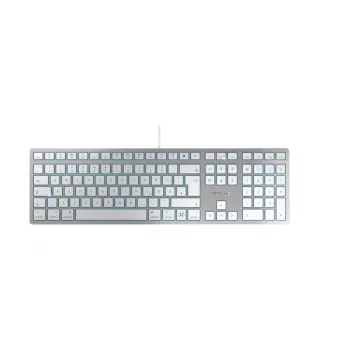 CHERRY KC 6000C FOR MAC Πληκτρολόγιο Universal USB QWERTZ Γερμανικό ασημί