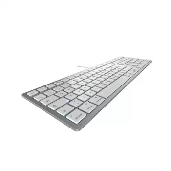 CHERRY KC 6000C FOR MAC Πληκτρολόγιο Universal USB QWERTZ Γερμανικό ασημί