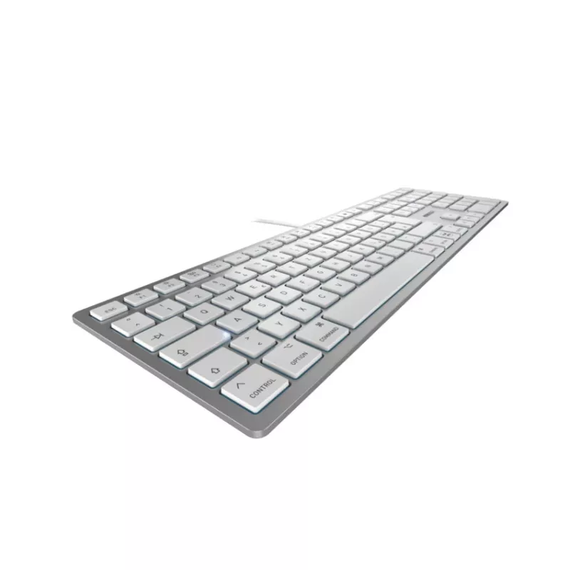 CHERRY KC 6000C FOR MAC Πληκτρολόγιο Universal USB QWERTZ Γερμανικό ασημί
