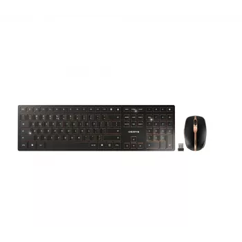 CHERRY DW 9100 λεπτό πληκτρολόγιο ποντίκι περιλαμβάνονται Universal RF Wireless + Bluetooth QWERTY US Αγγλικά μαύρο