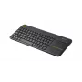 LOGITECH Wireless Touch πληκτρολόγιο K400 Plus - μαύρο - Espanol Qwerty