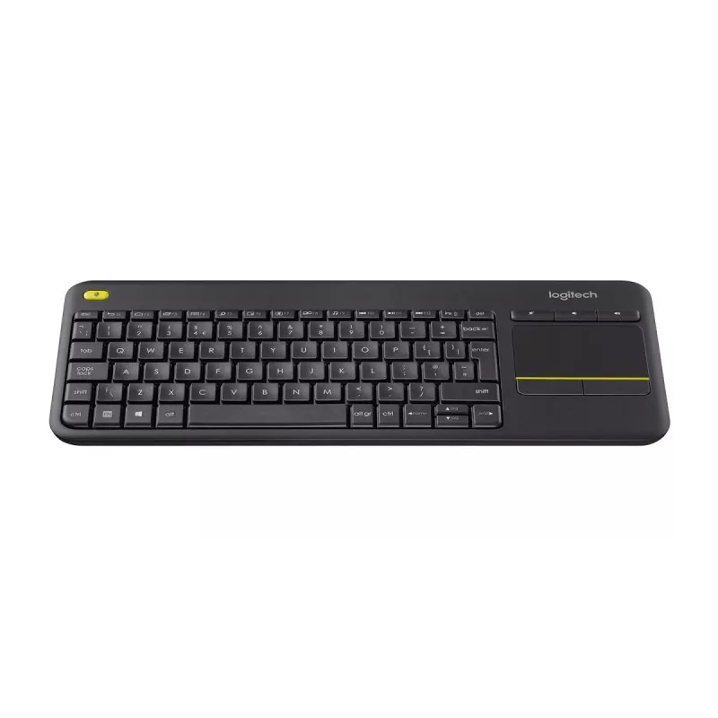 LOGITECH Wireless Touch πληκτρολόγιο K400 Plus - μαύρο - Espanol Qwerty