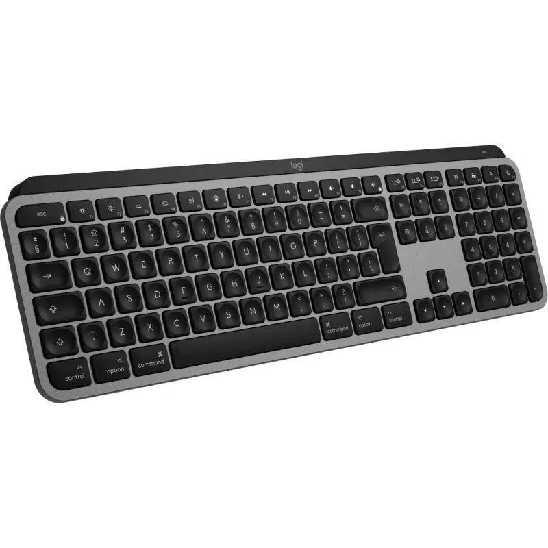 Πληκτρολόγιο Logitech MX Keys S for Mac Ασύρματο Bluetooth QWERTY Αλουμίνιο Μαύρο