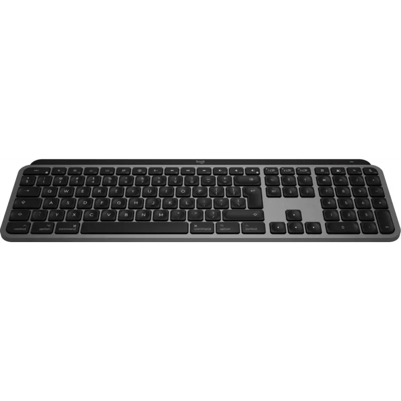Πληκτρολόγιο Logitech MX Keys S for Mac Ασύρματο Bluetooth QWERTY Αλουμίνιο Μαύρο