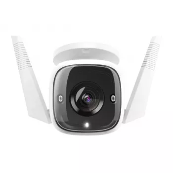 TP-Link Tapo Κάμερα ασφαλείας Wi-Fi εξωτερικού χώρου, IP κάμερα ασφαλείας, εξωτερικός χώρος, ενσύρματη & ασύρματη, Amazon Alexa & Google Assistant, CE, οροφή/τοίχος