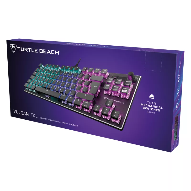 Turtle Beach Vulcan TKL Πληκτρολόγιο Gaming USB QWERTZ Γερμανικά μαύρο
