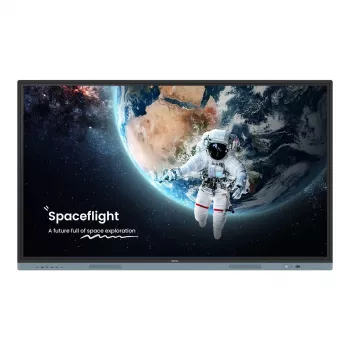 BenQ RM7504 Διαδραστική επίπεδη οθόνη 190,5 cm (75 ιντσών) 4K UHD 3840 x 2160, οθόνη αφής IR 40 σημείων, 450 cd/m2, Android 13, μαύρη