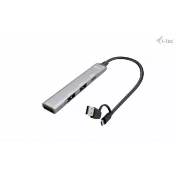 i-tec USB-C/USB-A Μεταλλικό Hub 1x USB 3.0 + 3x USB 2.0
