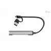 i-tec USB-C/USB-A Μεταλλικό Hub 1x USB 3.0 + 3x USB 2.0