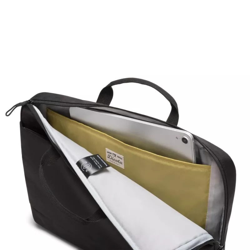 DICOTA λεπτή Eco Motion - Θήκη notebook 14-15,6 ίντσες - Μαύρο / 600d Rpe Πολυεστέρας