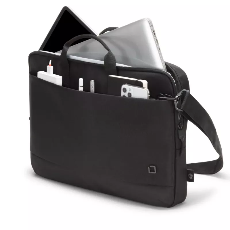 DICOTA λεπτή Eco Motion - Θήκη notebook 14-15,6 ίντσες - Μαύρο / 600d Rpe Πολυεστέρας