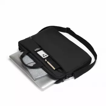 DICOTA λεπτή Case One - Θήκη notebook 13-14.1in - Μαύρο / 300d ανακυκλωμένο PET-πολυεστέρας