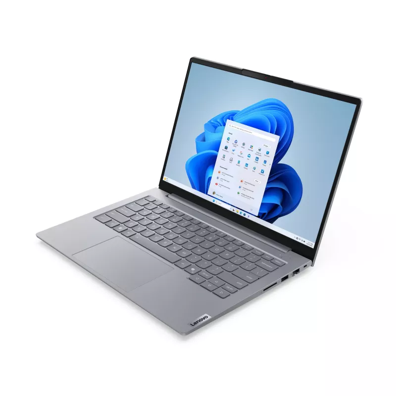 Φορητός υπολογιστής Lenovo ThinkBook 14 G8 IAL Intel Core Ultra 5 225U, 16 GB RAM, 512 GB SSD, 35,6 cm (14") WUXGA IPS, Wi-Fi 6E, Windows 11 Pro, γερμανικό πληκτρολόγιο, γκρι (Arctic Grey)