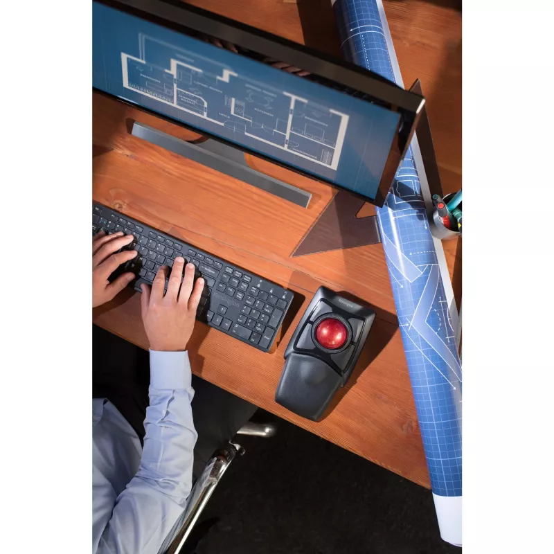 Kensington Expert Mouse Wireless Trackball, αμφίχειρο, οπτικό, RF Wireless + Bluetooth, 400 DPI, μαύρο