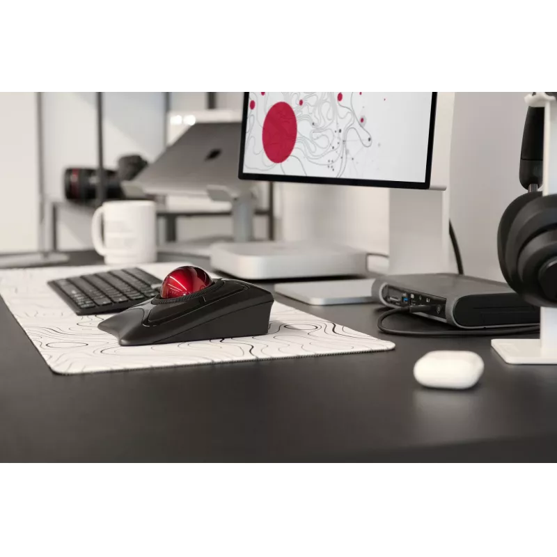 Kensington Expert Mouse Wireless Trackball, αμφίχειρο, οπτικό, RF Wireless + Bluetooth, 400 DPI, μαύρο