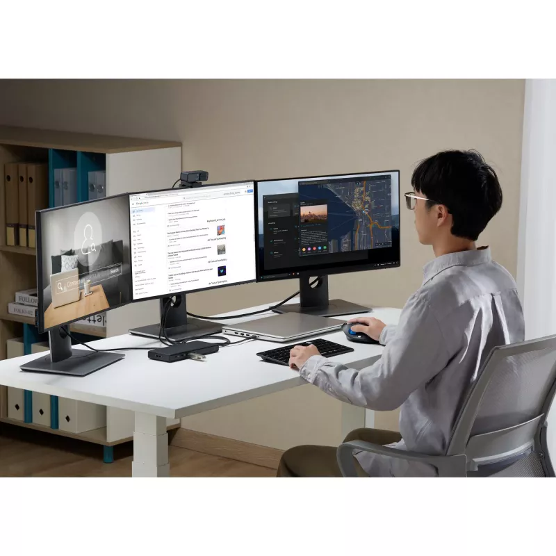 Kensington SD4842P EQ USB-C 10Gbps Docking Station Τριπλής Εικόνας χωρίς Drivers με 100W Power Delivery