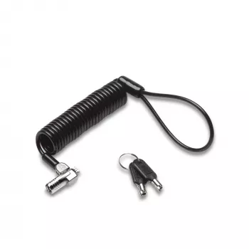 Kensington NanoSaver Φορητή Κλειδαριά Laptop με Κλειδί, 2,3 m, Kensington, Κλειδί, Χάλυβας Άνθρακα, Μαύρο, Ασημί