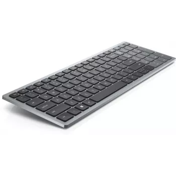 DELL KB740 Πληκτρολόγιο Γραφείου RF Wireless Bluetooth QWERTZ Γερμανικό Γκρι Μαύρο