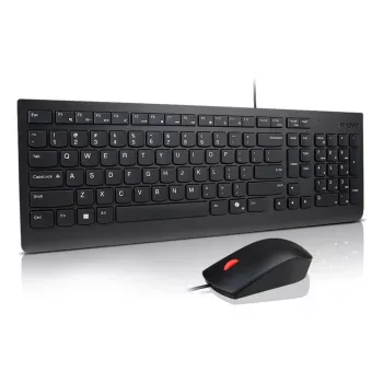 Lenovo 4X31R64414 Πληκτρολόγιο με Ποντίκι Universal USB Γερμανικό Μαύρο