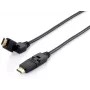 Equip Swivel Καλώδιο HDMI 2.0, 3m, Περιστρεφόμενο Βύσμα