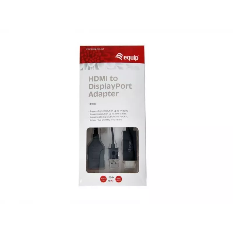 Αντάπτορας HDMI σε DisplayPort Equip 119039