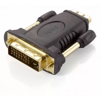 Equip Προσαρμογέας DVI-D Dual Link σε HDMI, DVI (24+1), HDMI A, μαύρο