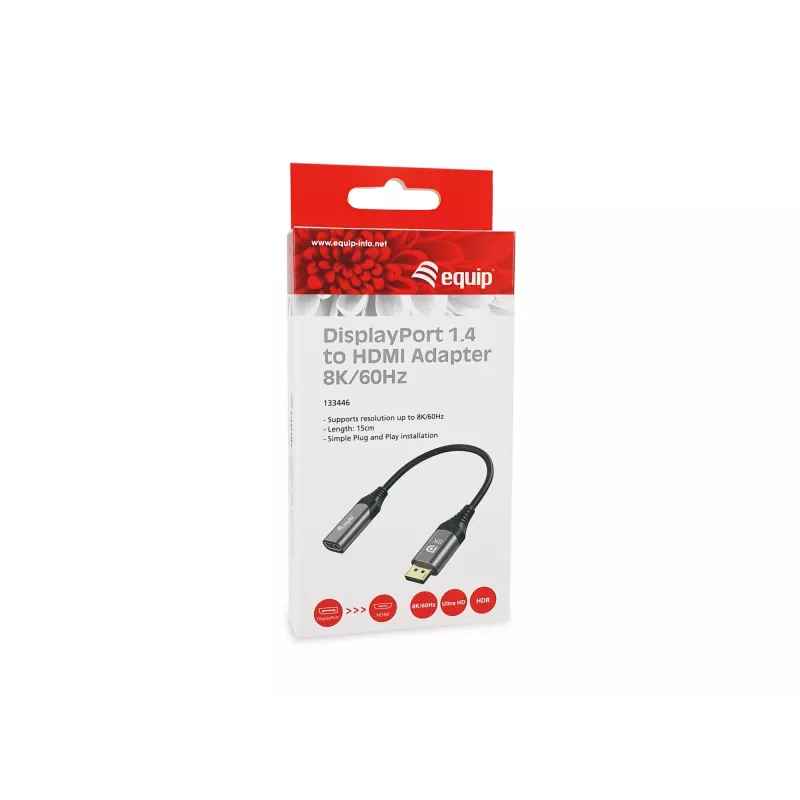 Equip Προσαρμογέας DisplayPort 1.4 σε HDMI 8K 60Hz 0,15m